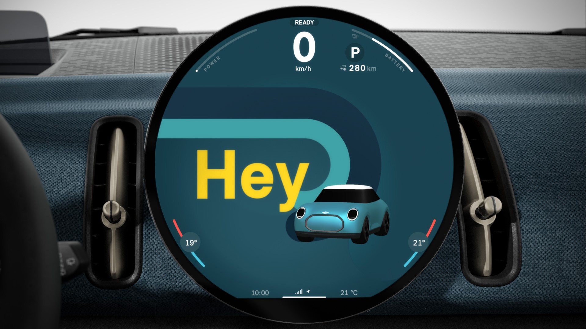 MINI Countryman - interior - oled display with spike